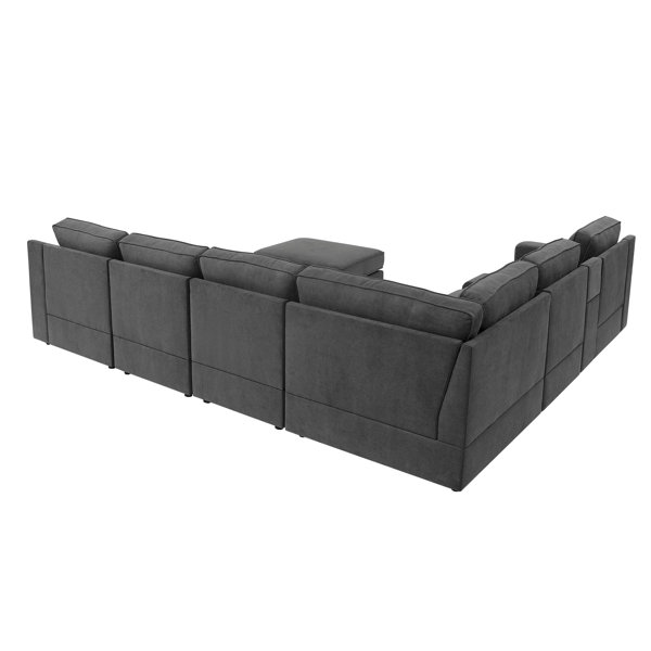 Lark Manor Akshada 8 Piece Upholstered Sectional & Reviews Wayfair